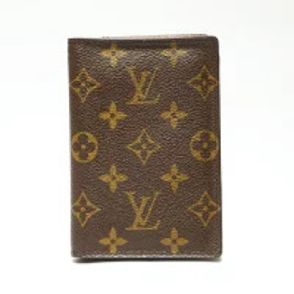 Louis Vuitton Monogram Couverture Passport Case Brown